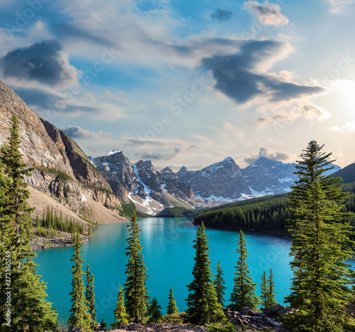 Banff National Park, Moraine lake at sunset, Canada. © lucky-photo