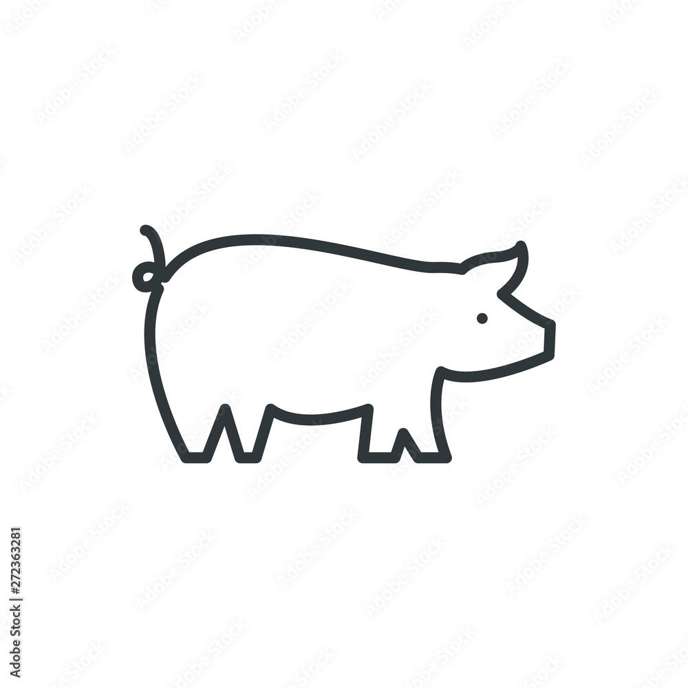 pig vector icon