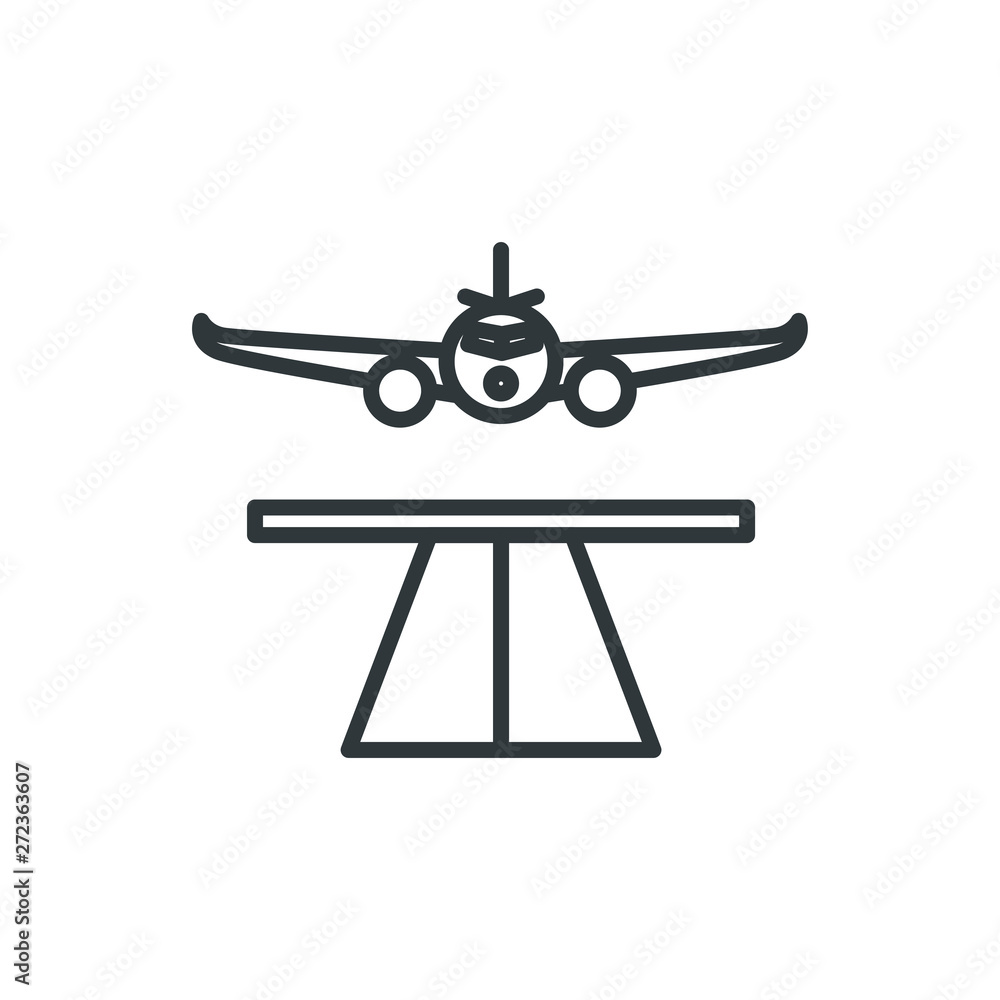 runway vector icon runway vector icon