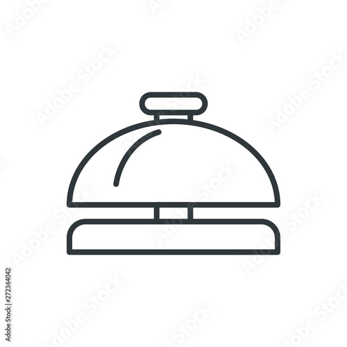 reception bell vector icon