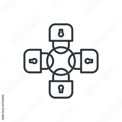 lock chain vector icon