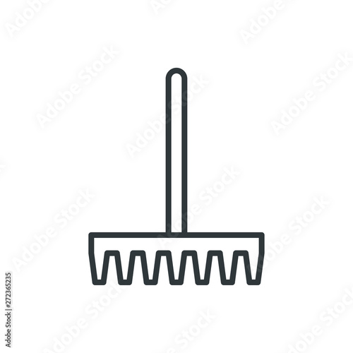 rake vector icon