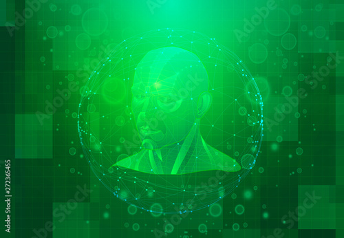 Abstract green, medical background design.