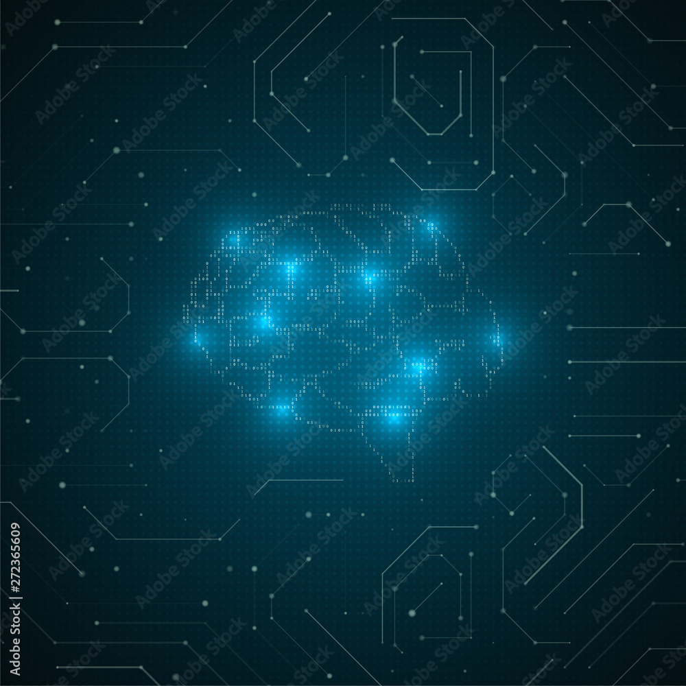 Abstract brain illustration Abstract brain illustration