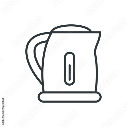 electric kettle vector icon