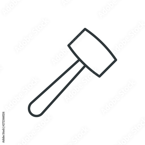 kitchen hammer vector icon