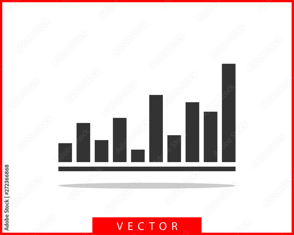 Charts and graphs vector. Diagram icon template.