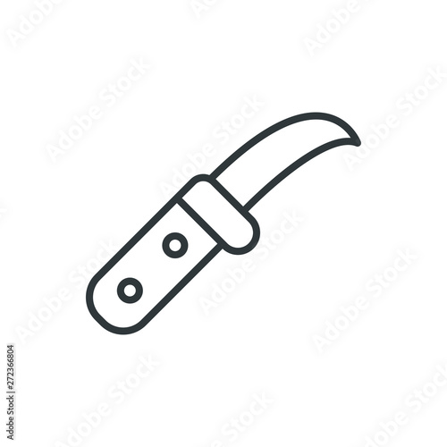 garden knife vector icon