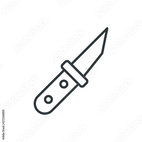 garden knife vector icon