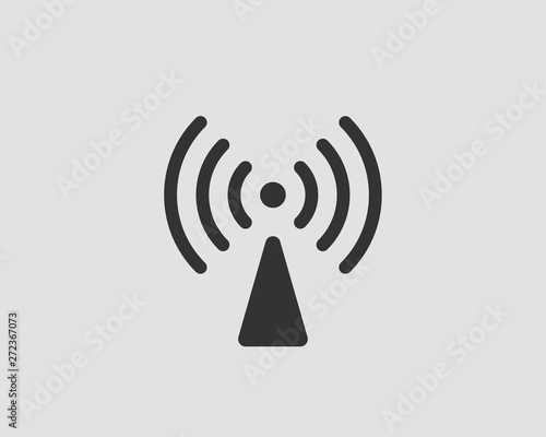 Free wi fi icon. Connection zone wifi vector symbol. Radio waves signal.