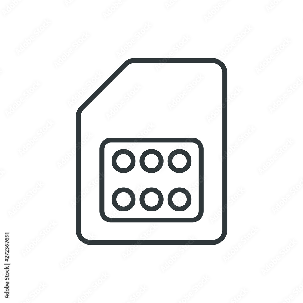 sim card vector icon sim card vector icon