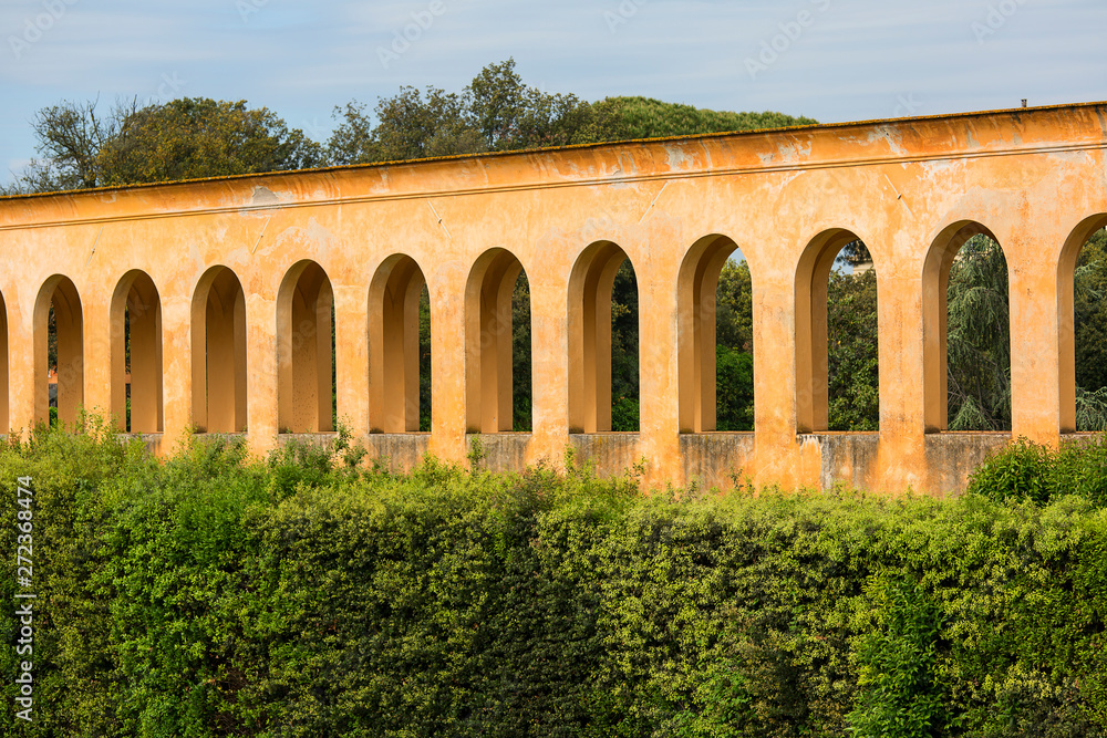 Fototapeta premium Cittadella Nuova, old fort in Giardino Scotto Park, Pisa, Italy