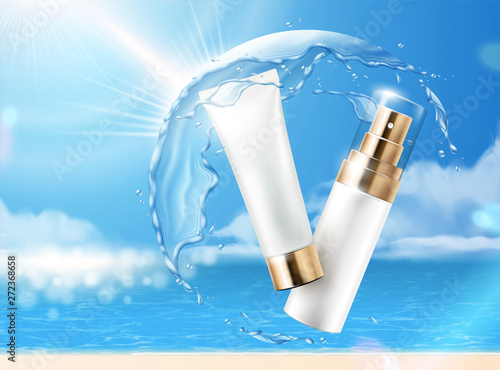 Sunscreen product ads