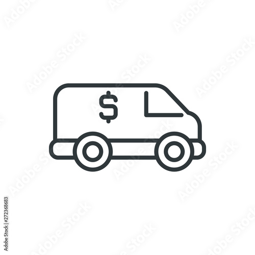 encashment car vector icon