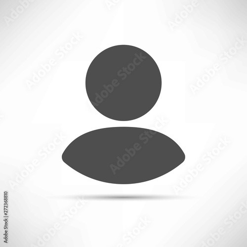 User login or authenticate icon, human person symbol. Vector