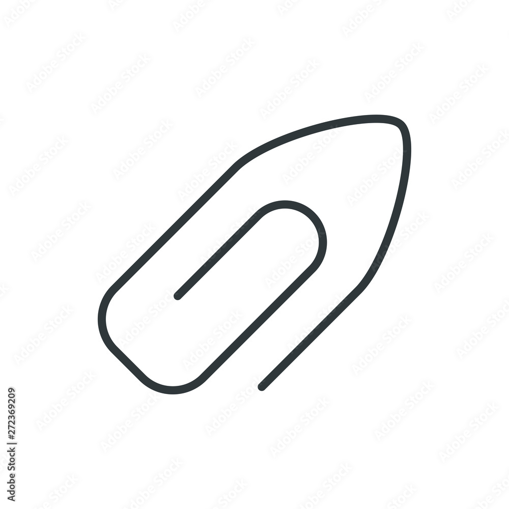 Obraz premium attachment vector icon