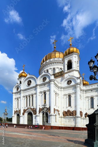 Cathedral of Christ the Saviour on a warm Sunny summer day in Moscow