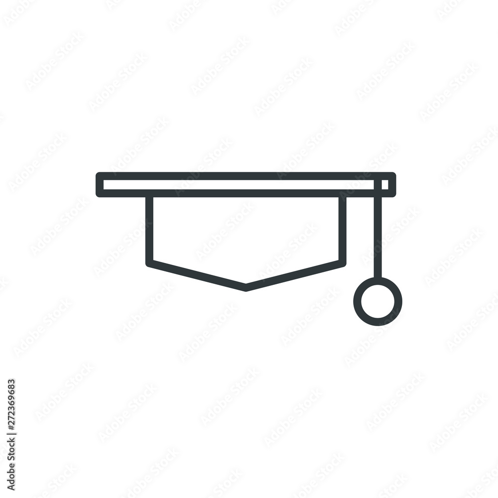 graduate hat vector icon graduate hat vector icon