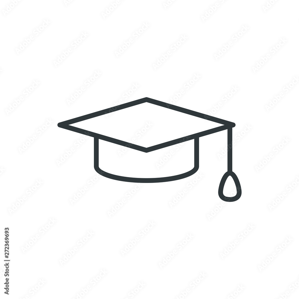 graduate hat vector icon graduate hat vector icon