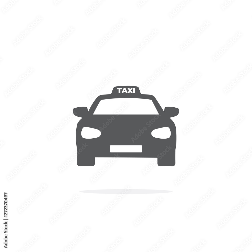 Taxi Icon on white background.