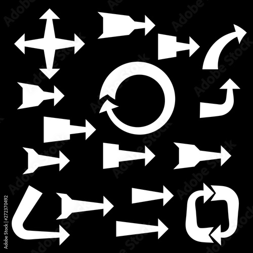 Arrow sign set. Isolated on...