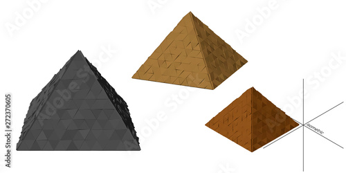 Abstract futuristic pyramid...