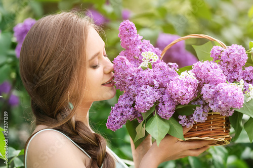 Beautiful young woman with ...