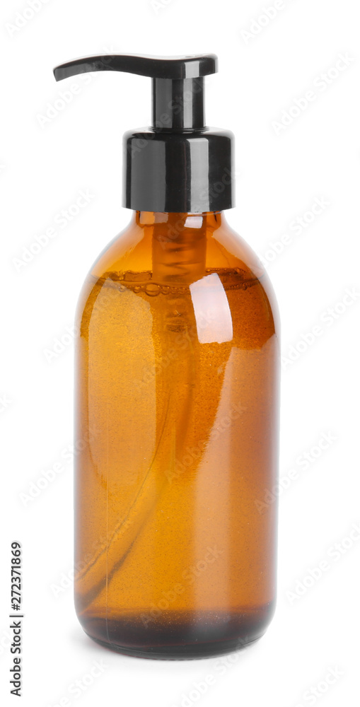 Bottle of shampoo on white background Bottle of shampoo on white background