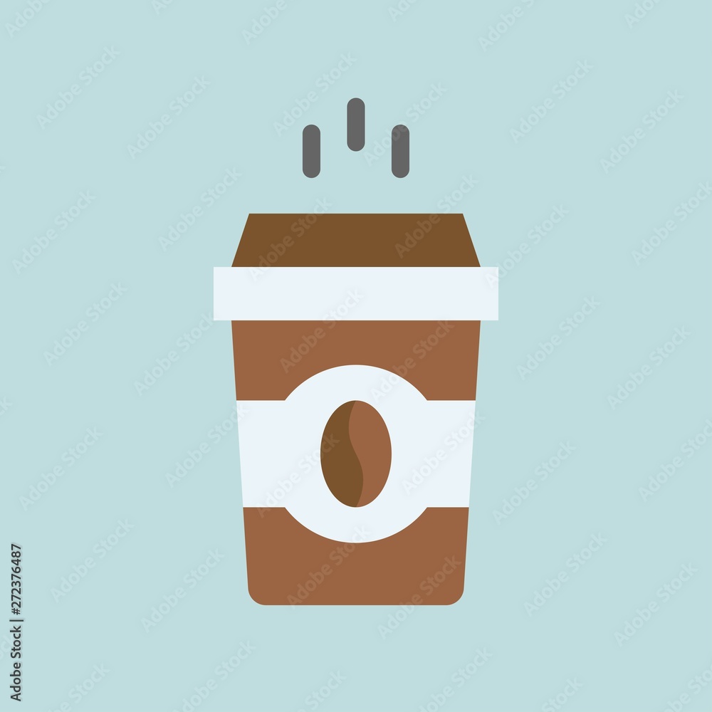 Coffee To Go vector illustration, Beverage flat style icon Coffee To Go vector illustration, Beverage flat style icon