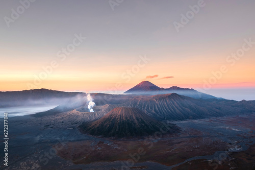 Sunrise at volcano Mt.Bromo  Gunung Bromo  East Java Indonesia