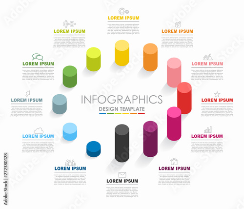 Infographic design template with place for your data. Vector illustration.