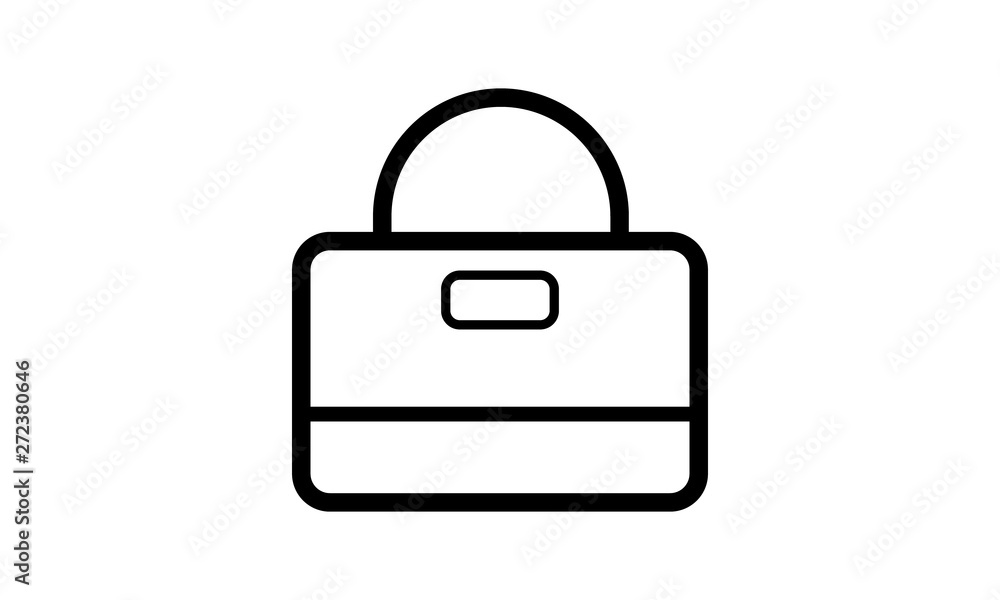 Woman bag icon for accessories and fashion Woman bag icon for accessories and fashion