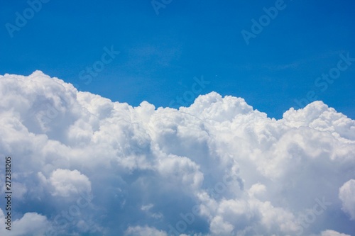 blue sky with white clouds