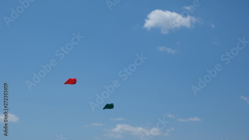 Fototapeta Naklejka Na Ścianę i Meble -  kite flying in the blue sky