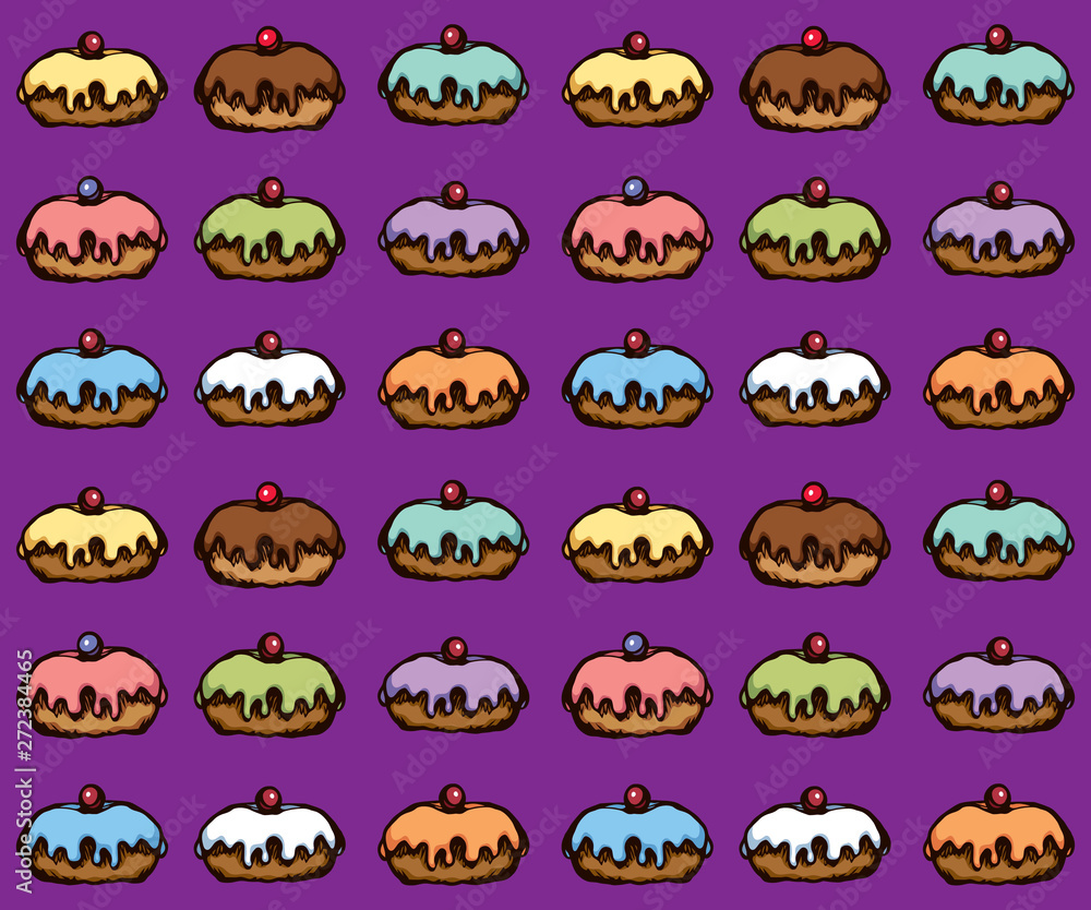 Donut. Vector drawing Donut. Vector drawing