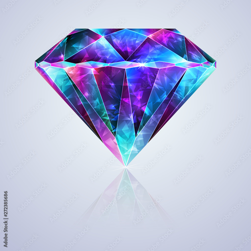 Bright Glossy Crystal Zirconium Gemstone Bright Glossy Crystal Zirconium Gemstone