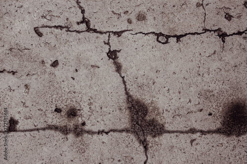 cracked concrete wall