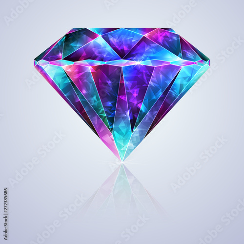 Bright Glossy Crystal Zirconium Gemstone