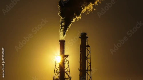 Chimney and Sun Timelapse