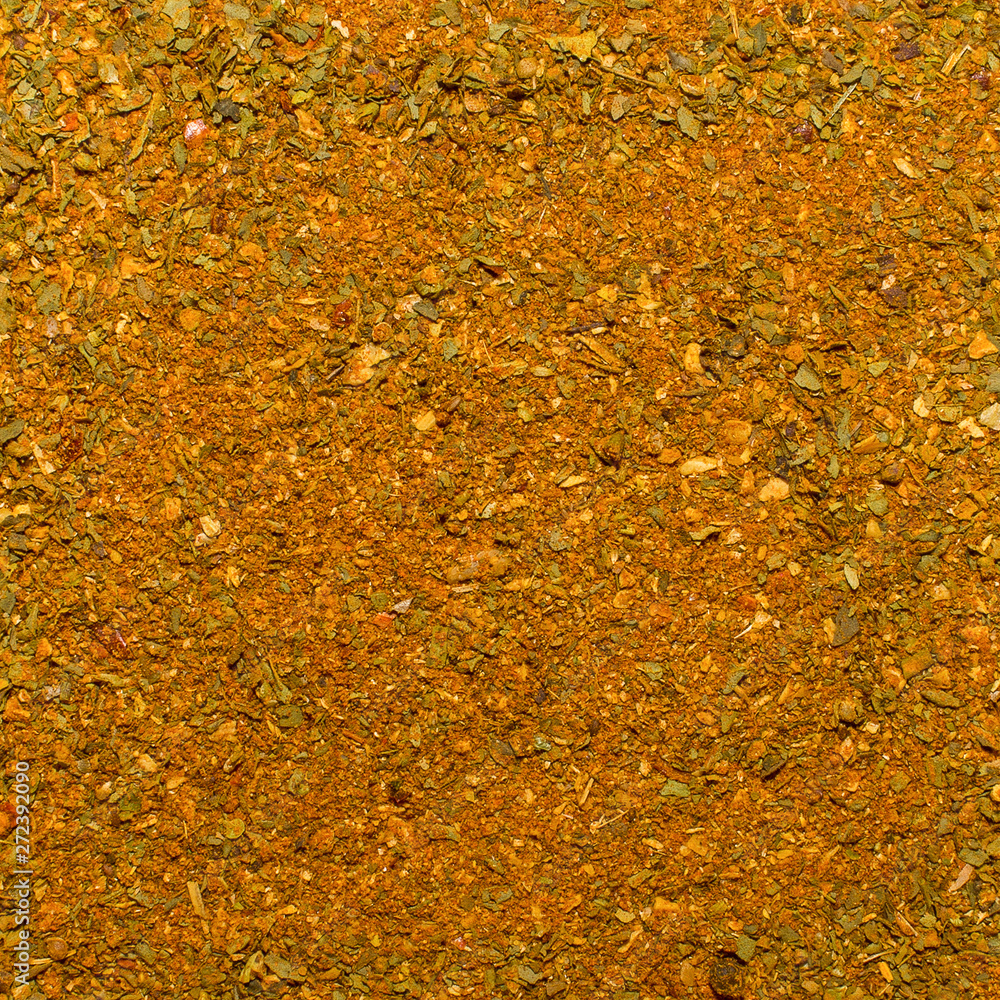 Photo of closeup texture of orange spice for meat and chicken and other food, background Photo of closeup texture of orange spice for meat and chicken and other food, background