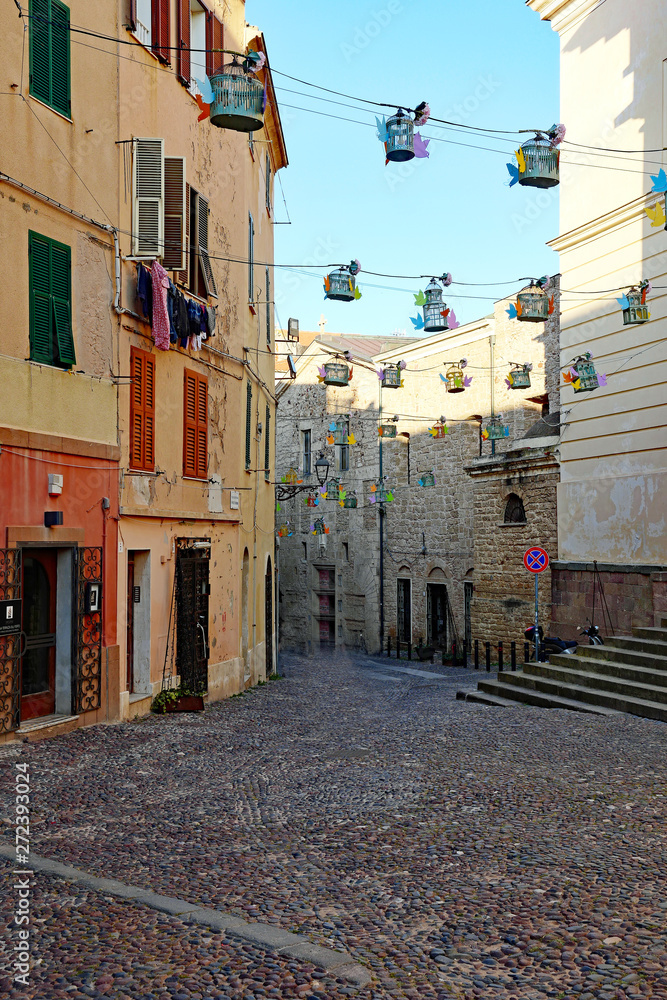 Obraz premium Sardinien Alghero Domplatz Via Manno