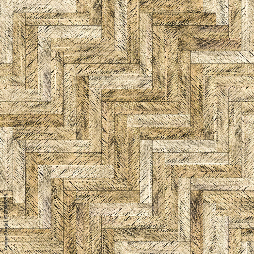 Fototapeta premium Natural parquet seamless floor texture