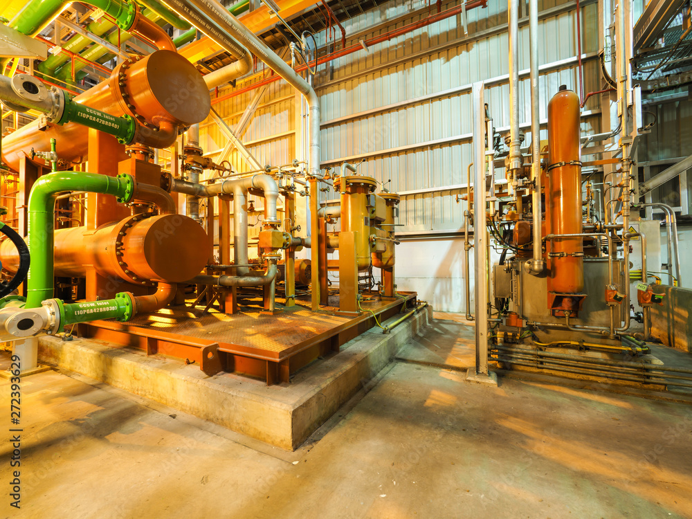 Lube oil system for apply industrial zone in CombinedCycle CoGeneration Power Plant with