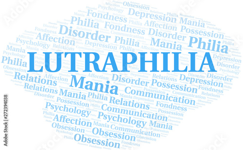 Lutraphilia word cloud. Type of Philia.