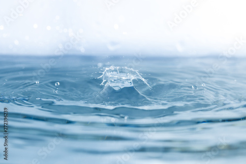 Great view of water surface with drop © Freepik