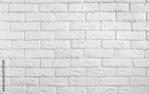 White brick wall background