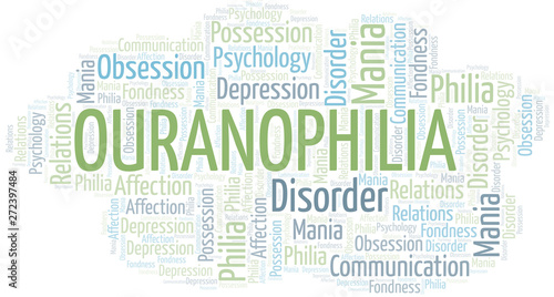 Ouranophilia word cloud. Type of Philia.