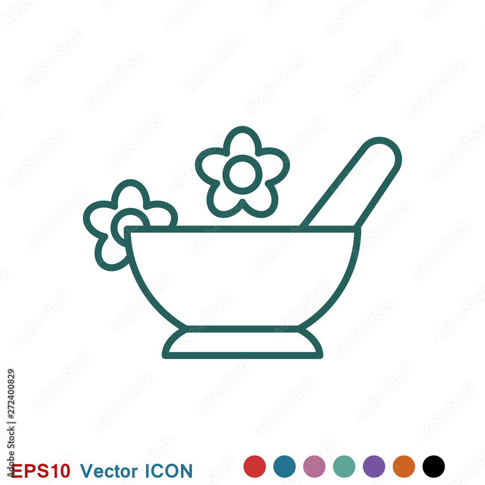 Aromatherapy icon, accessory for aromatherapy. Concept illustration for web site Aromatherapy icon, accessory for aromatherapy. Concept illustration for web site