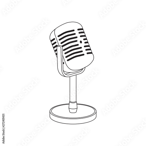 Microphone vector icon