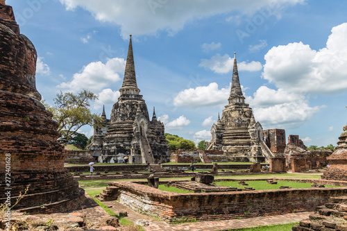 Tableau sur toile Ayutthaya Historical Park in Thailand